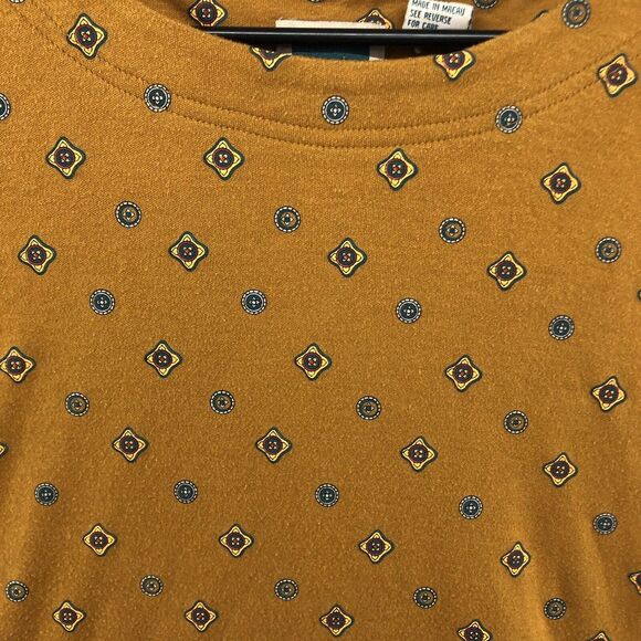 CST Sport Gold Yellow Short Sleeve Shirt Plus Size 4X Women Casual Wear - Picture 2 of 12